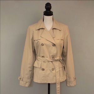 Maurices ivory rain pea coat